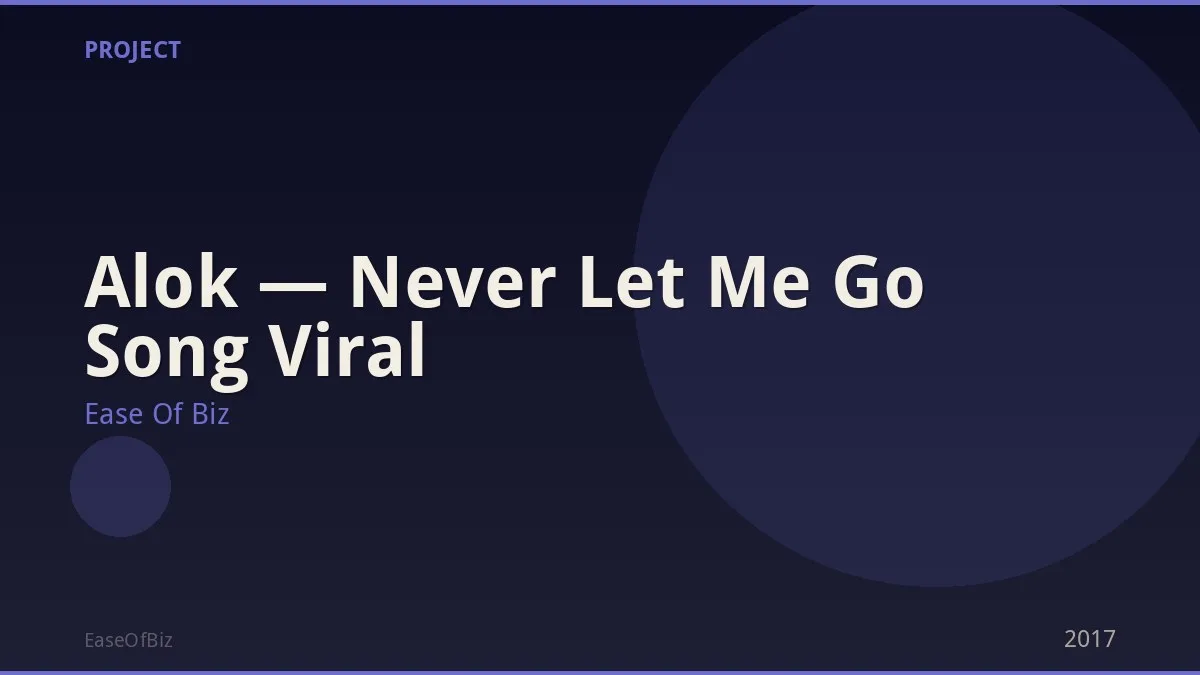 Alok — Never Let Me Go Song Viral