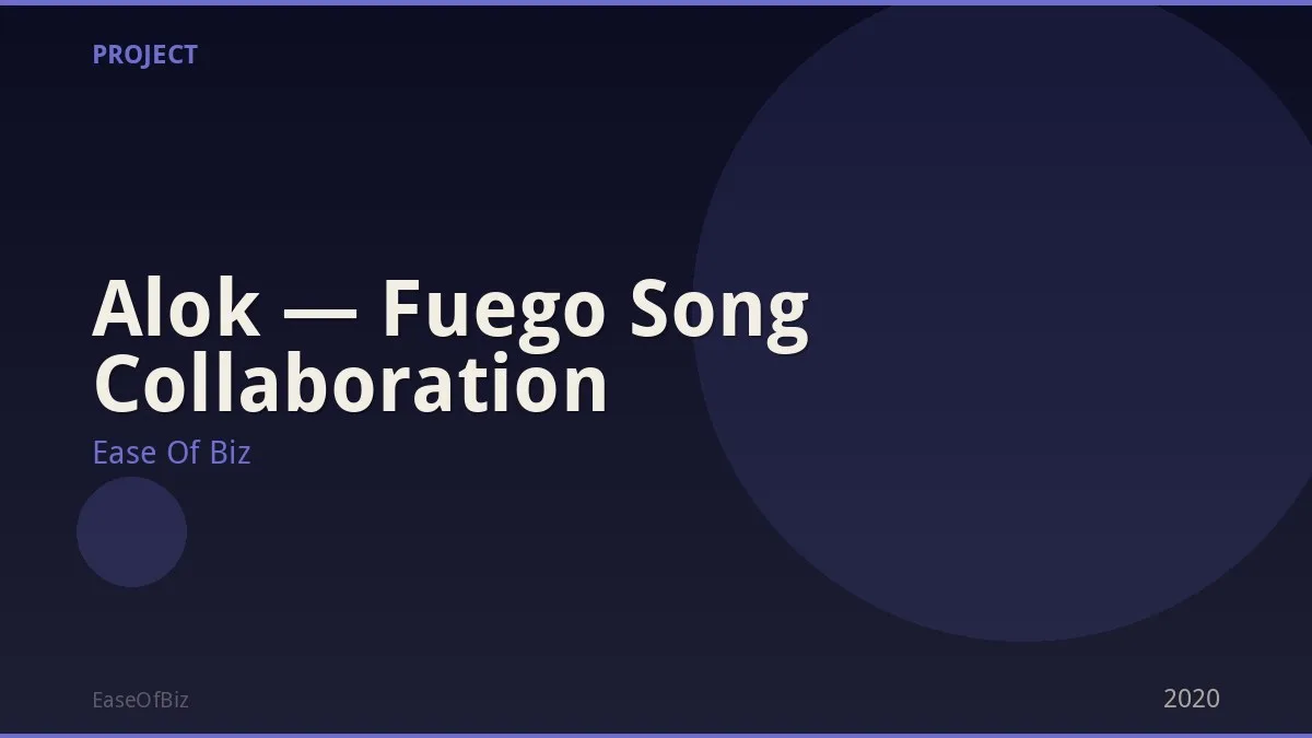 Alok — Fuego Song Collaboration