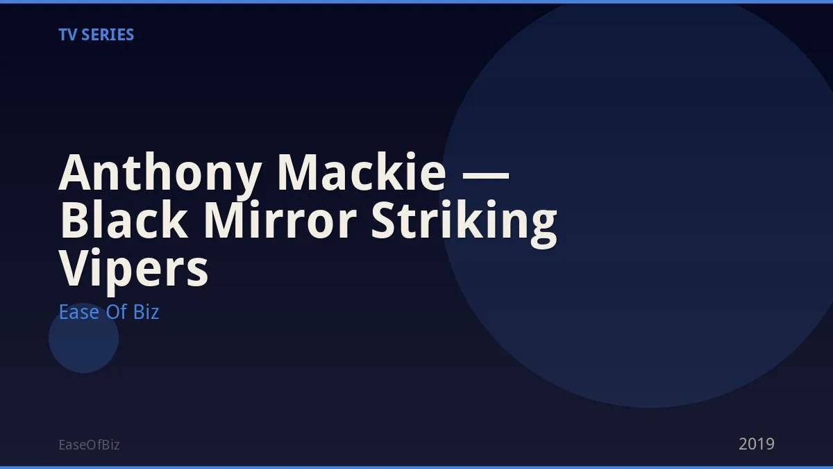 Anthony Mackie — Black Mirror Striking Vipers