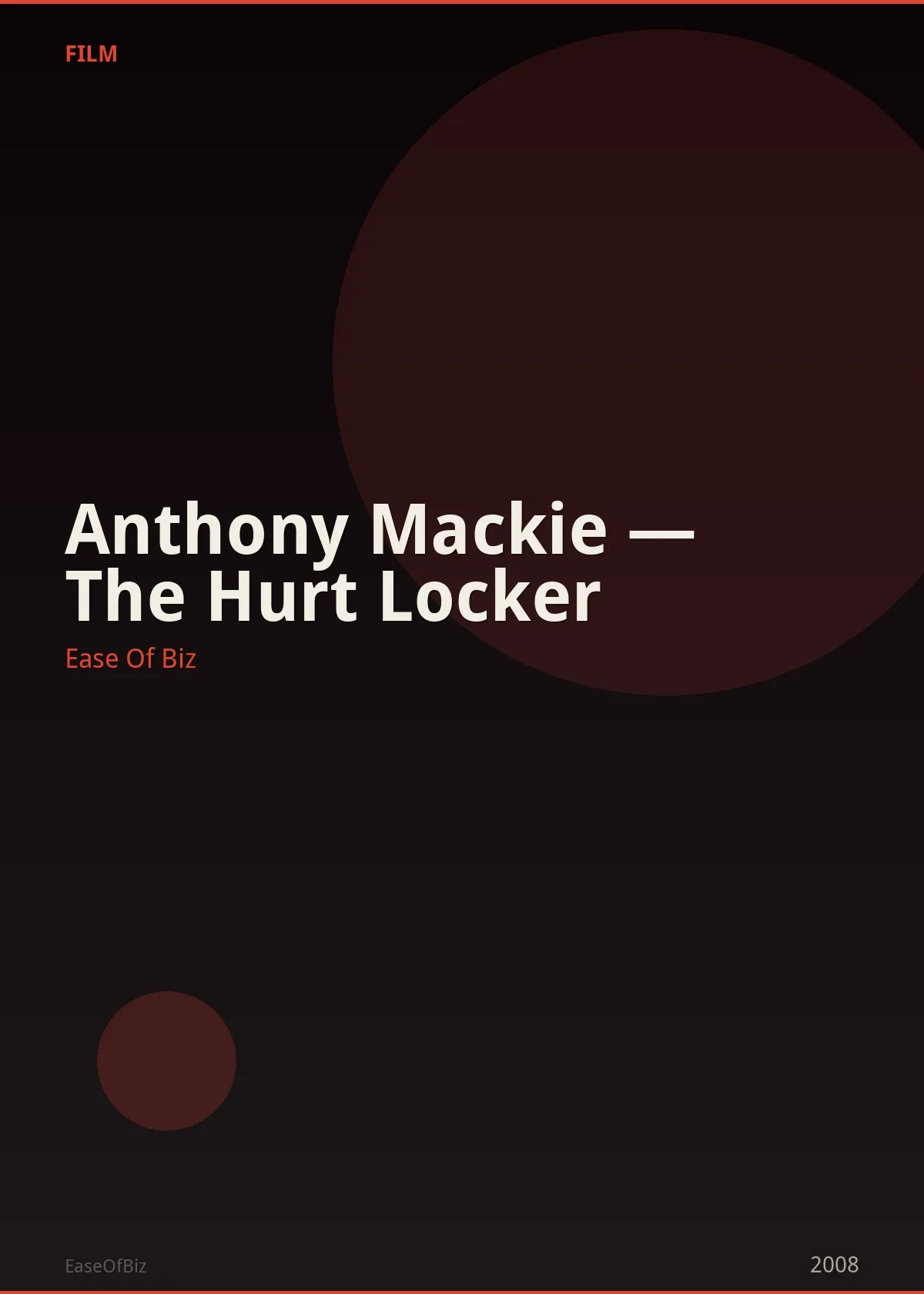 Anthony Mackie — The Hurt Locker