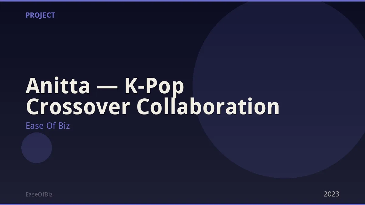 Anitta — K-Pop Crossover Collaboration