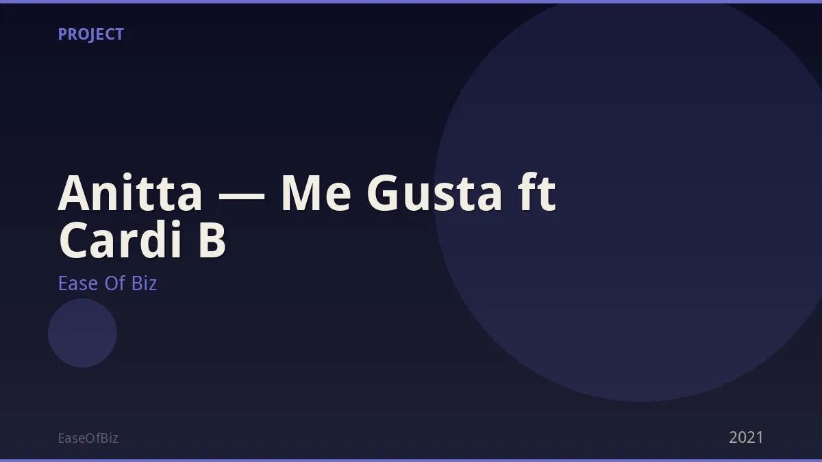 Anitta — Me Gusta ft Cardi B