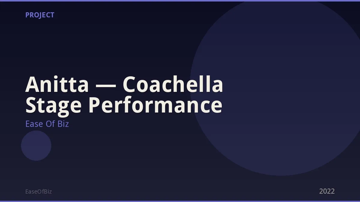 Anitta — Coachella Stage Performance