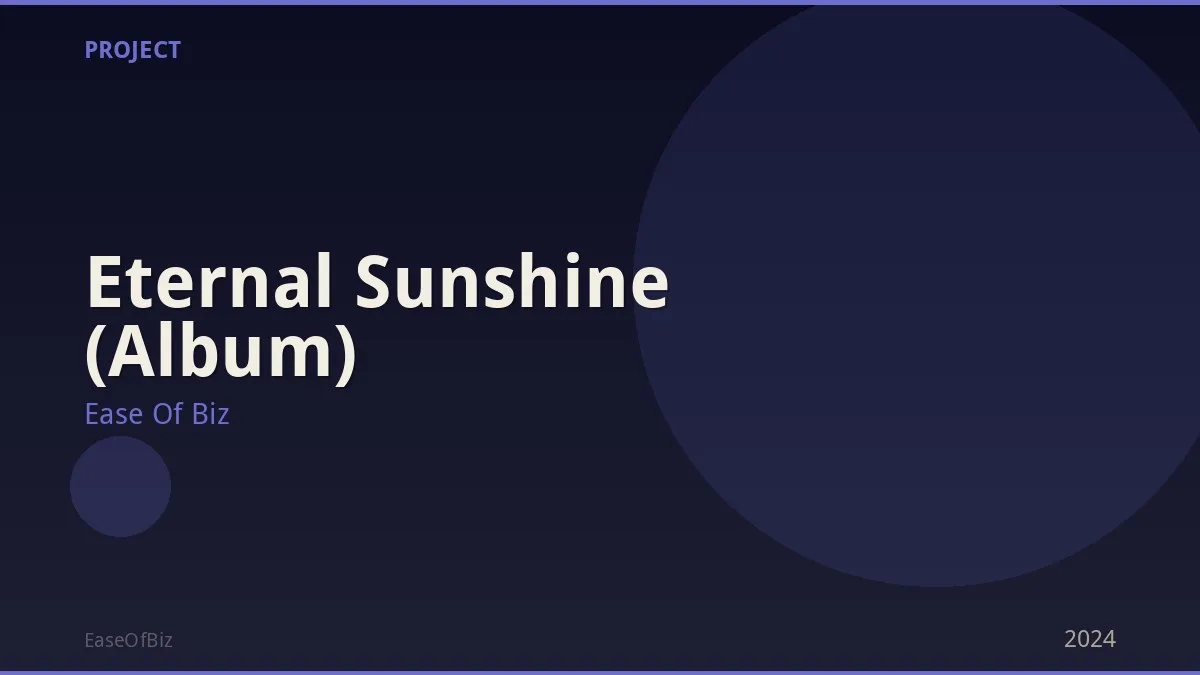 Eternal Sunshine (Album)