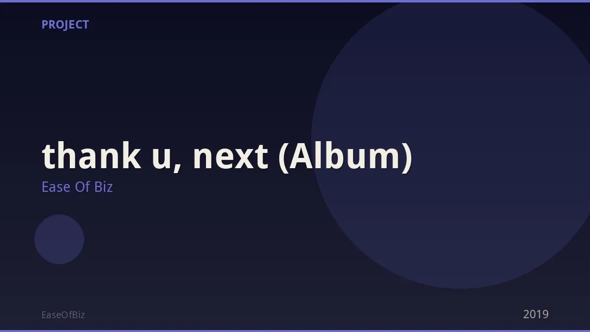 thank u, next (Album)