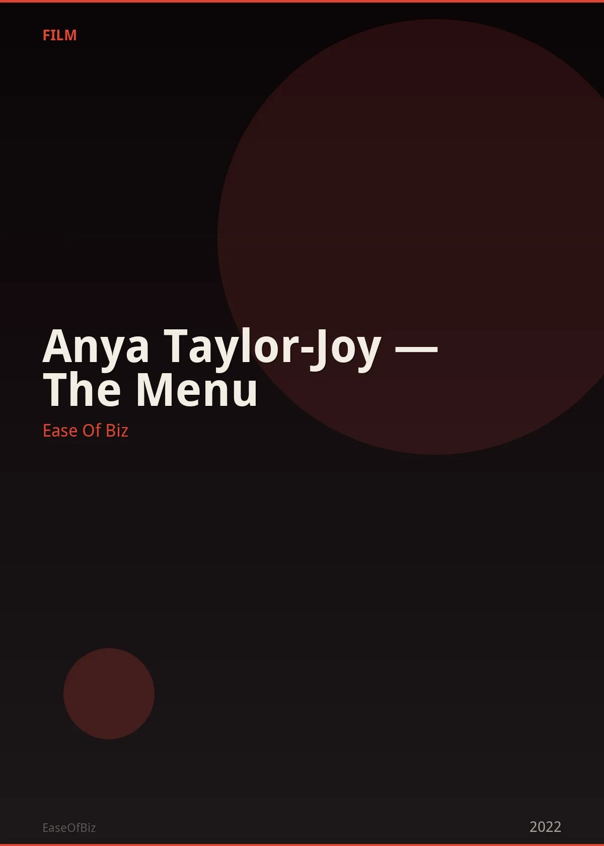 Anya Taylor-Joy — The Menu