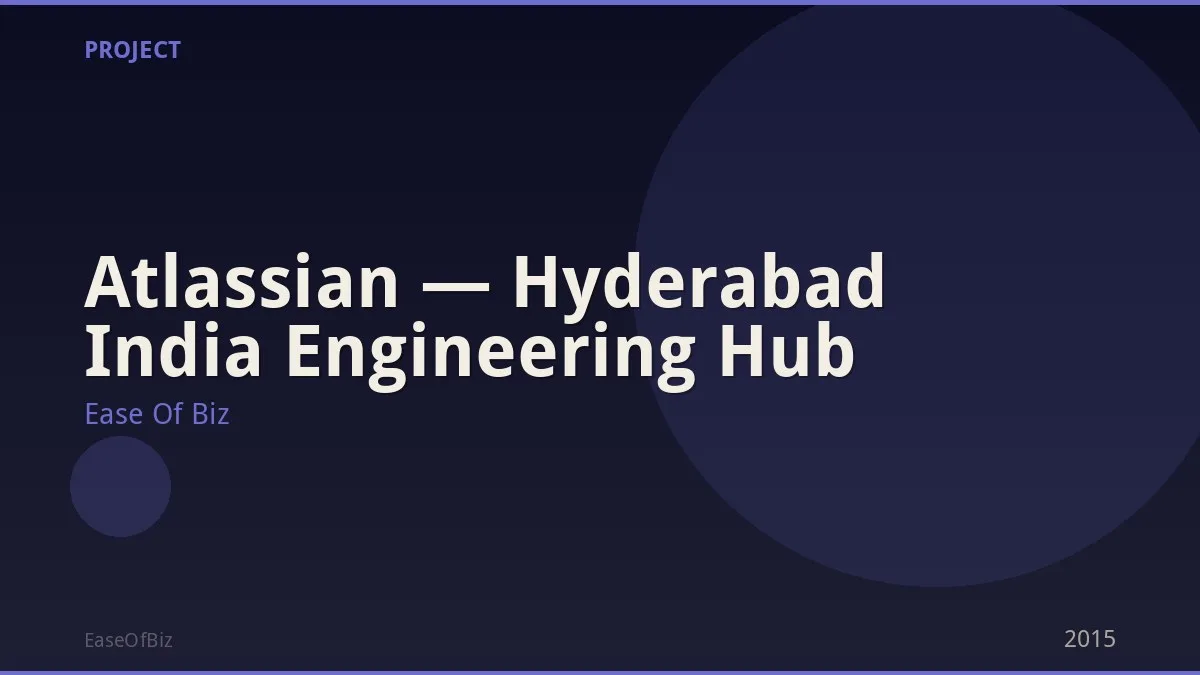 Atlassian — Hyderabad India Engineering Hub