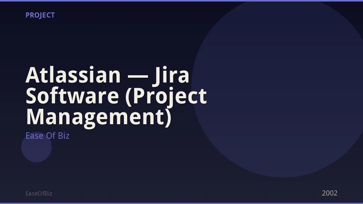 Atlassian — Jira Software (Project Management)