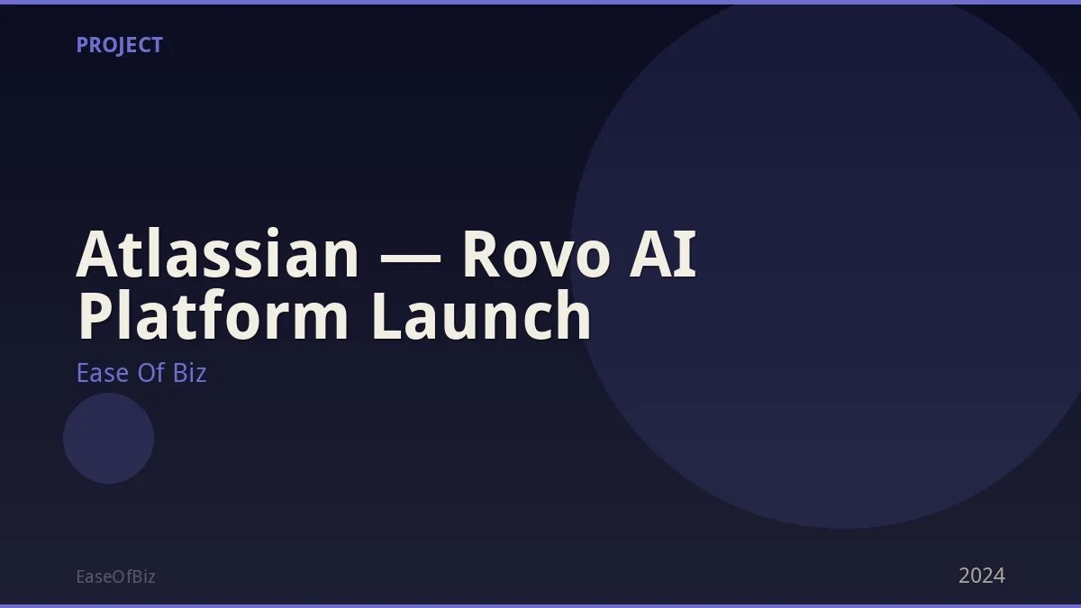 Atlassian — Rovo AI Platform Launch
