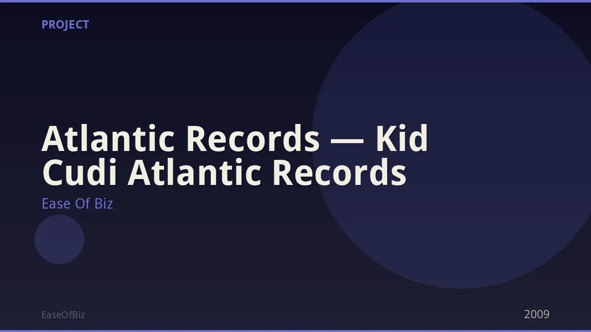 Atlantic Records — Kid Cudi Atlantic Records
