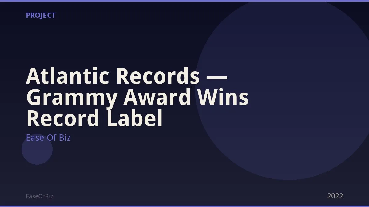 Atlantic Records — Grammy Award Wins Record Label