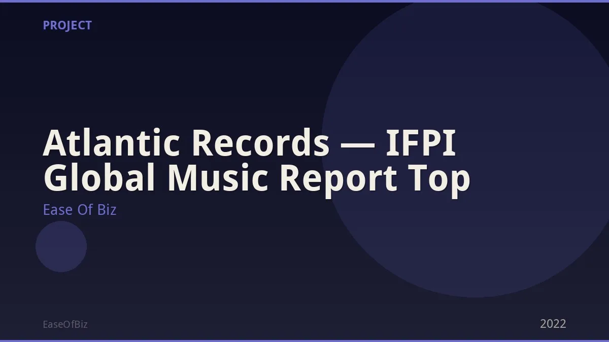 Atlantic Records — IFPI Global Music Report Top