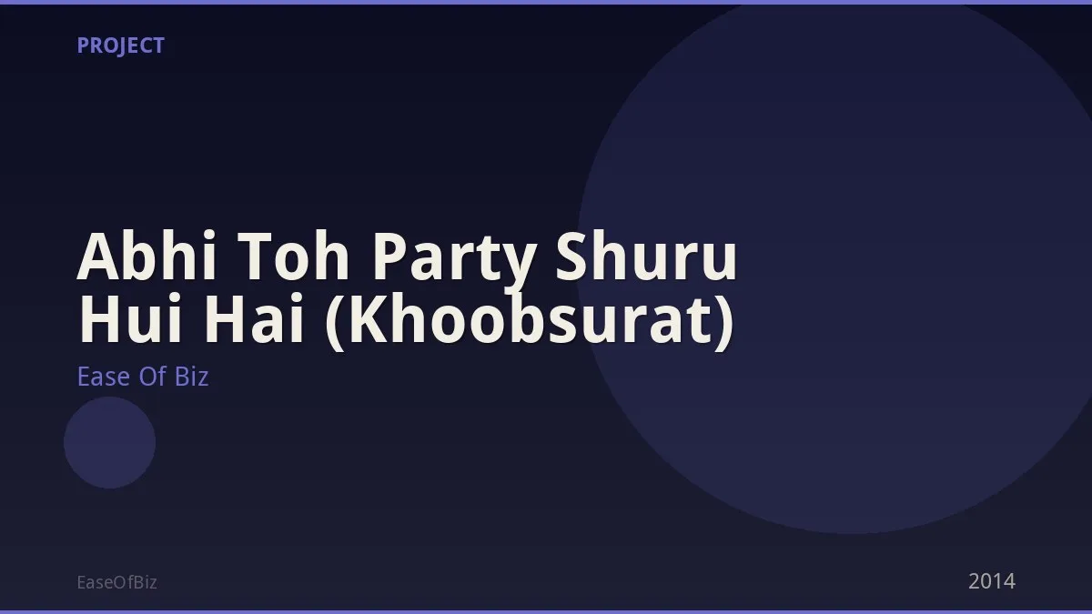 Abhi Toh Party Shuru Hui Hai (Khoobsurat)
