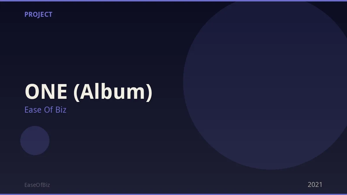 ONE (Album)