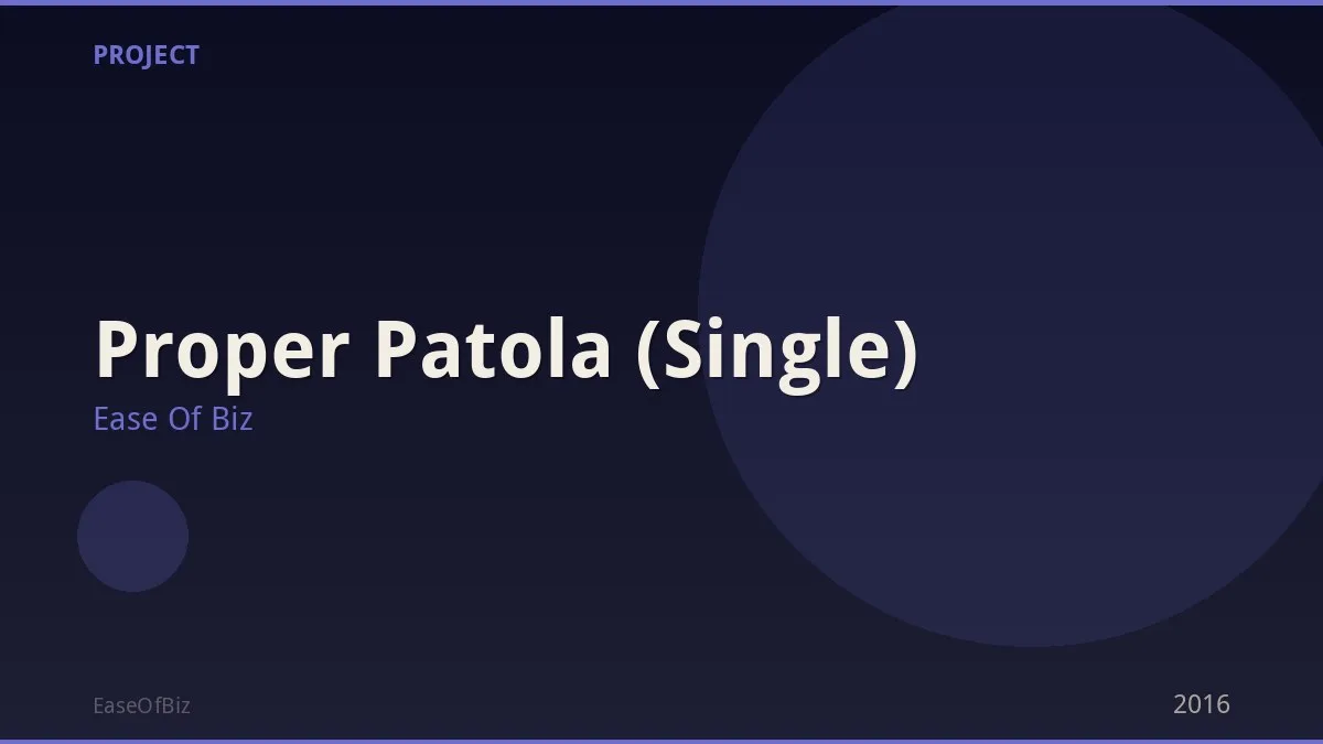 Proper Patola (Single)