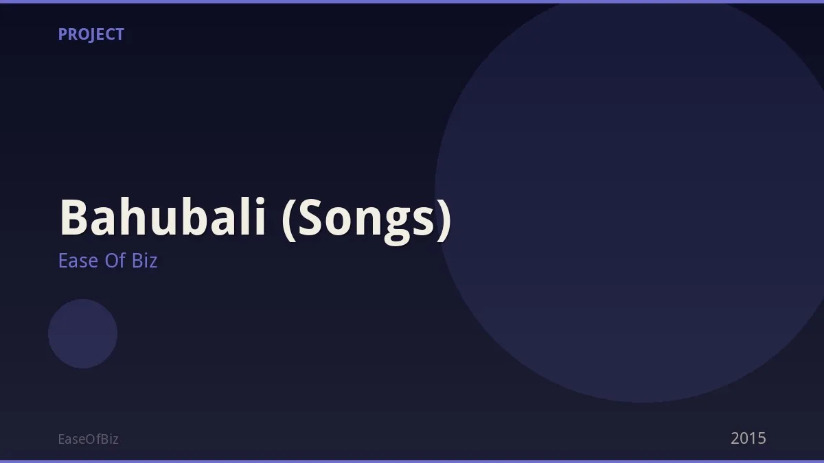 Bahubali (Songs)