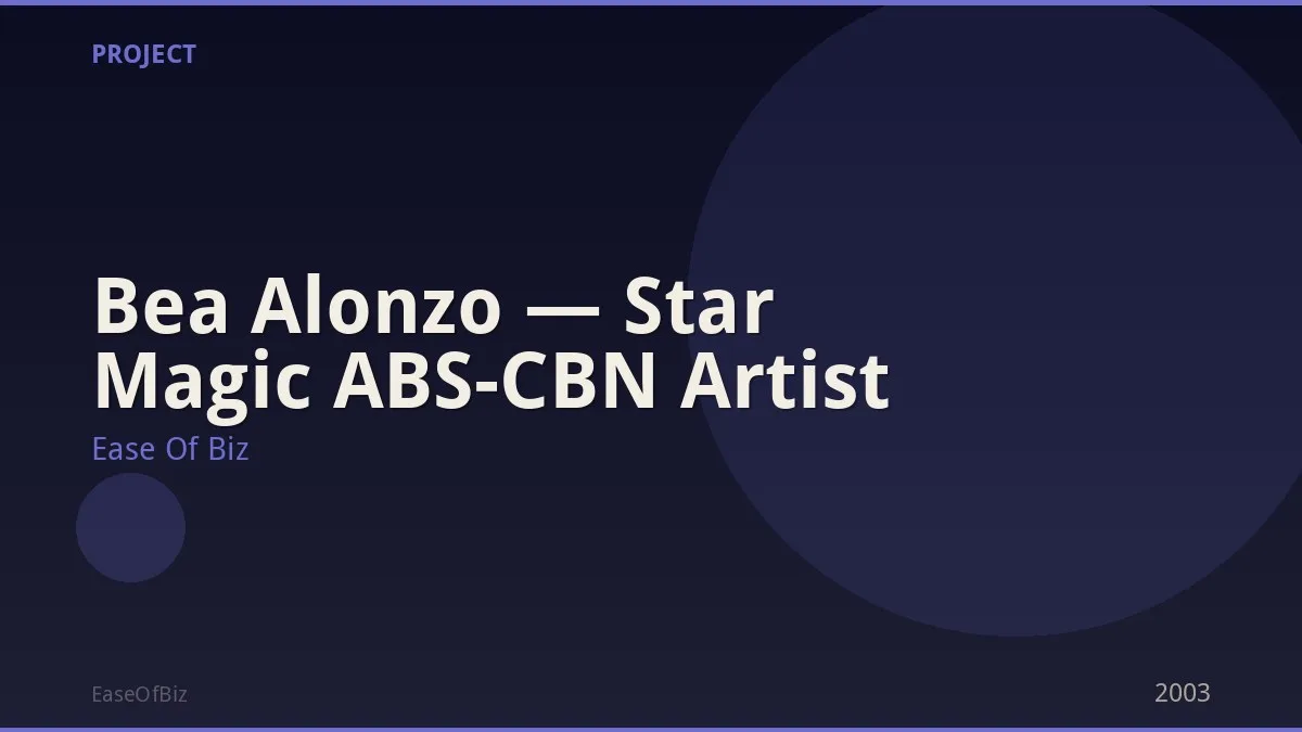 Bea Alonzo — Star Magic ABS-CBN Artist