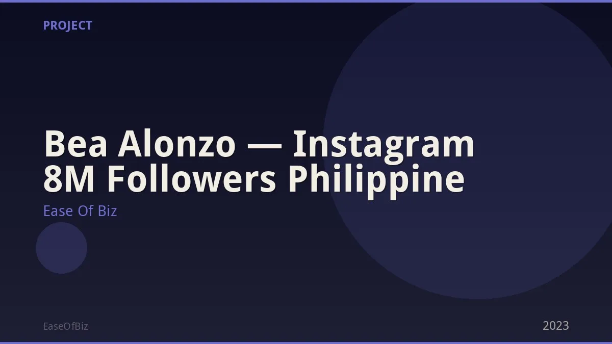 Bea Alonzo — Instagram 8M Followers Philippine