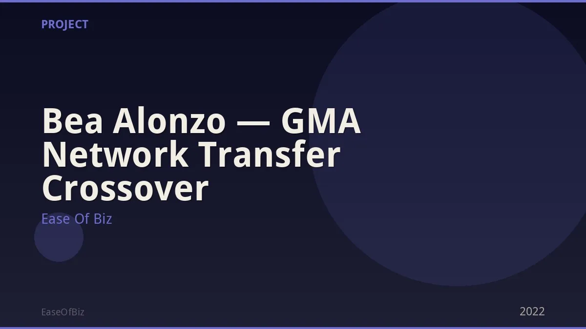 Bea Alonzo — GMA Network Transfer Crossover