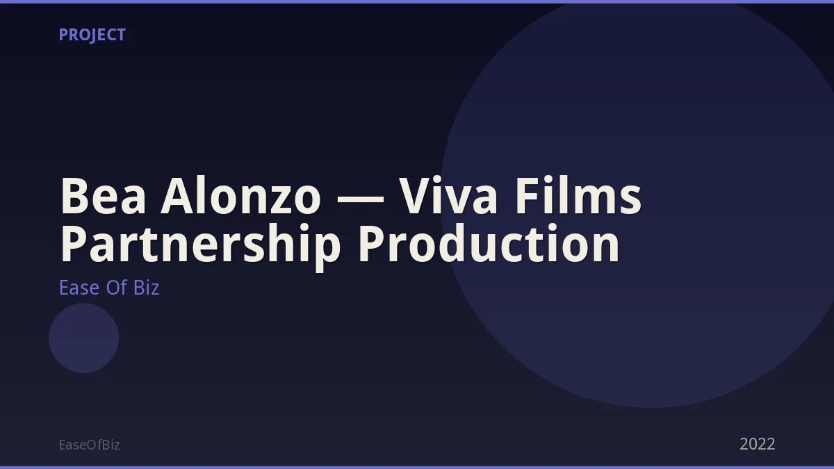 Bea Alonzo — Viva Films Partnership Production