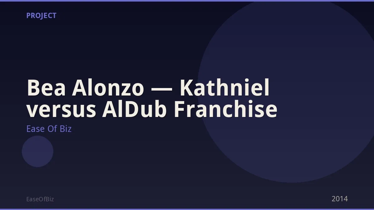Bea Alonzo — Kathniel versus AlDub Franchise
