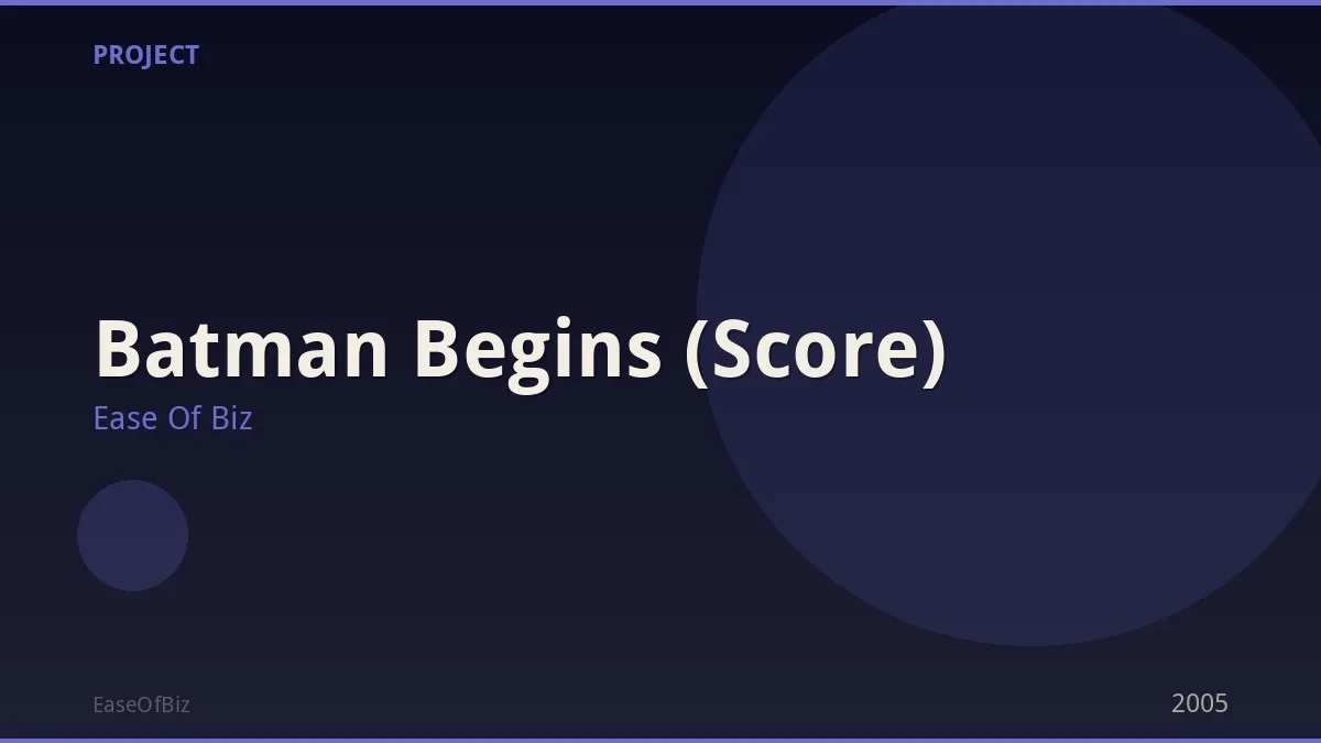 Batman Begins (Score)