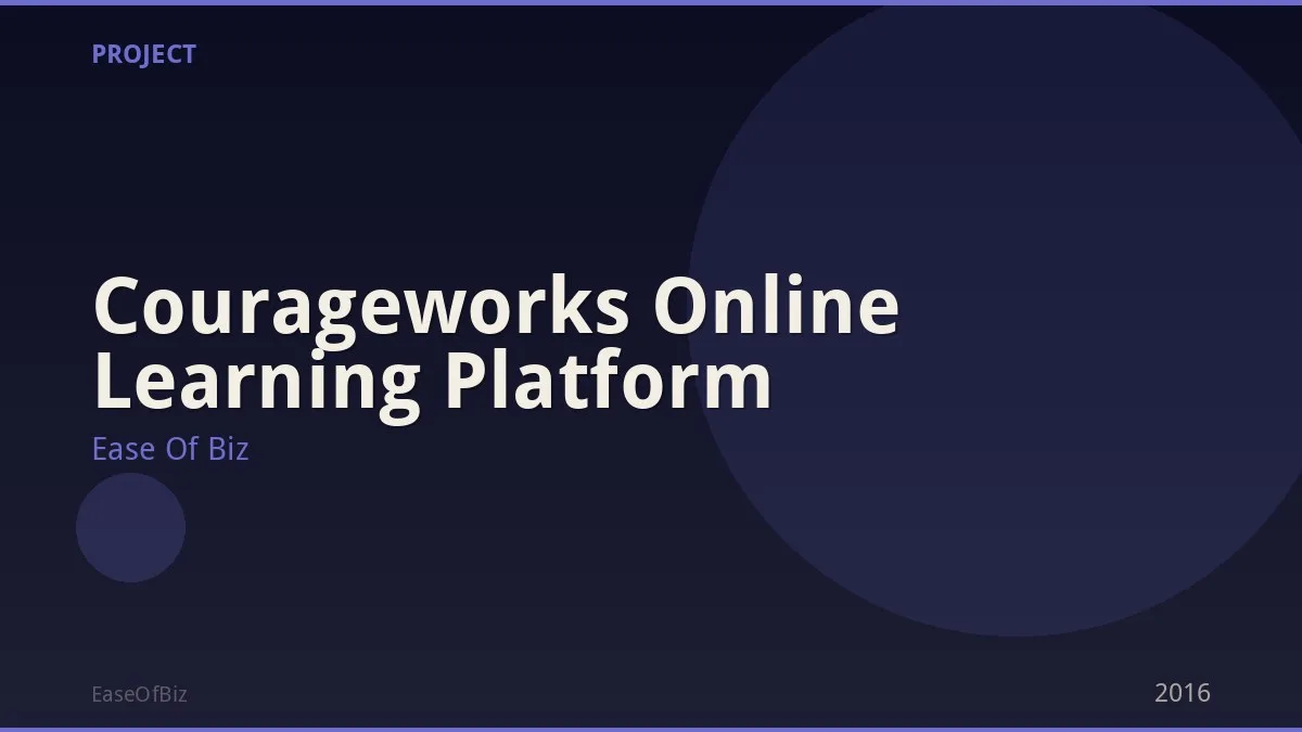 Courageworks Online Learning Platform