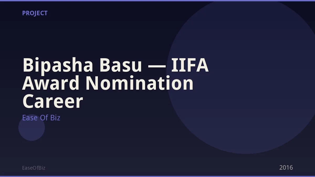 Bipasha Basu — IIFA Award Nomination Career
