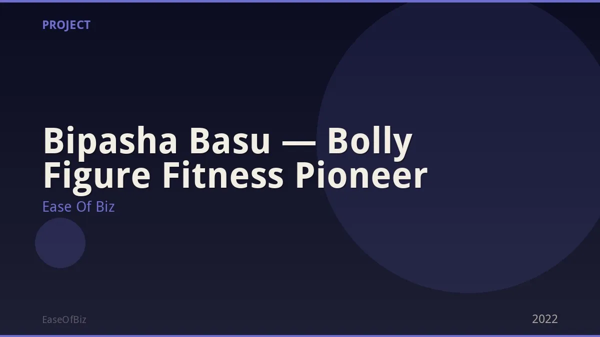 Bipasha Basu — Bolly Figure Fitness Pioneer