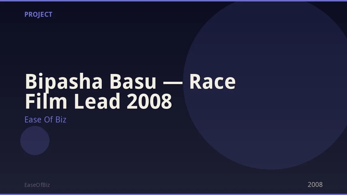 Bipasha Basu — Race Film Lead 2008