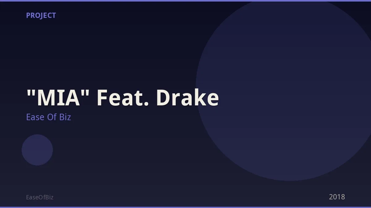 "MIA" Feat. Drake