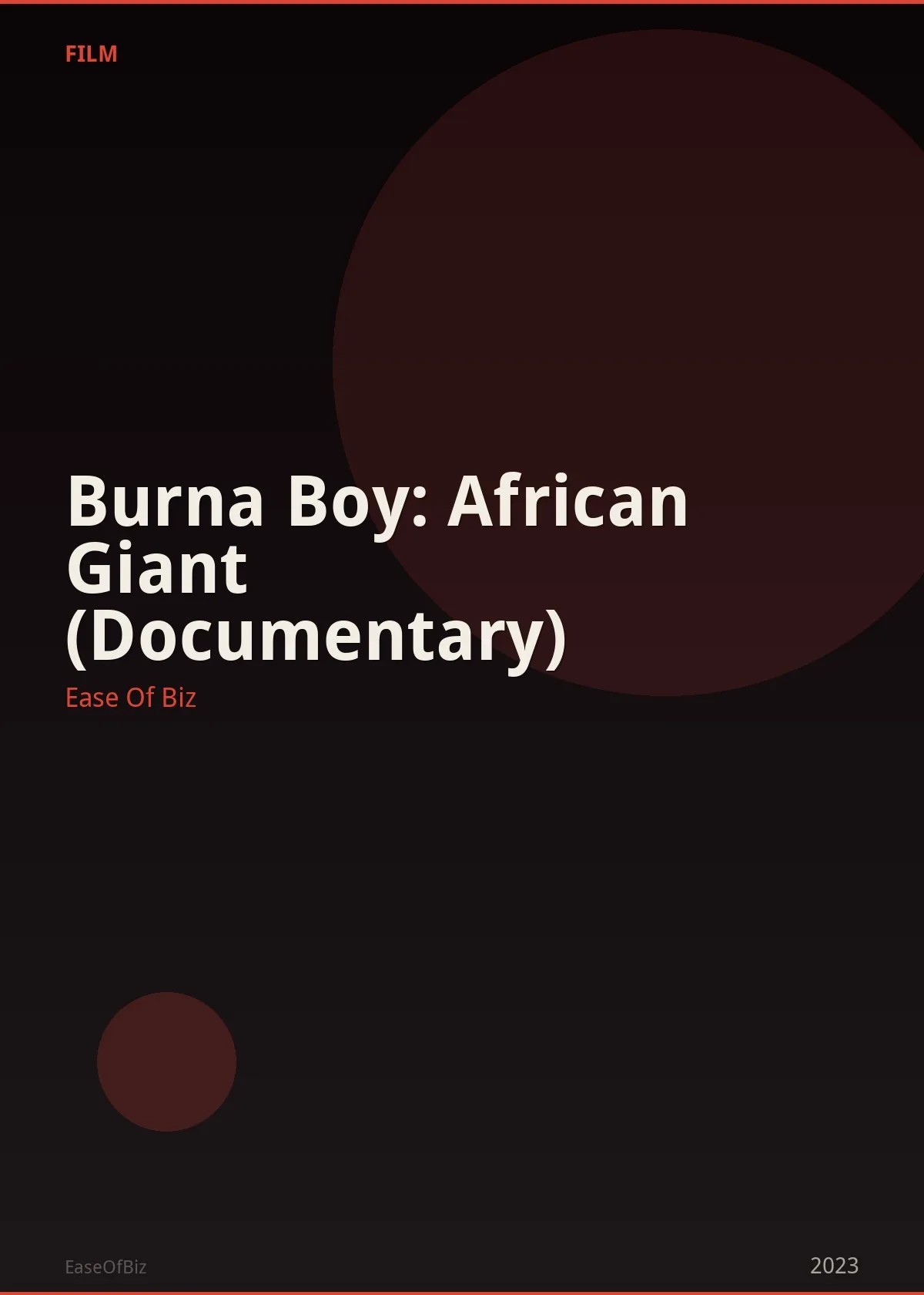 Burna Boy: African Giant (Documentary)