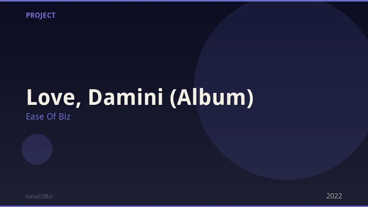 Love, Damini (Album)