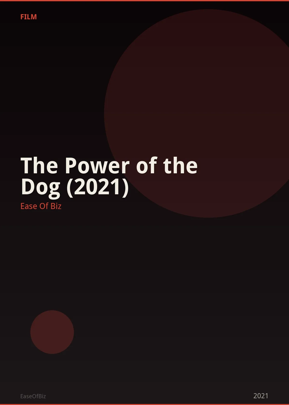 The Power of the Dog (2021)