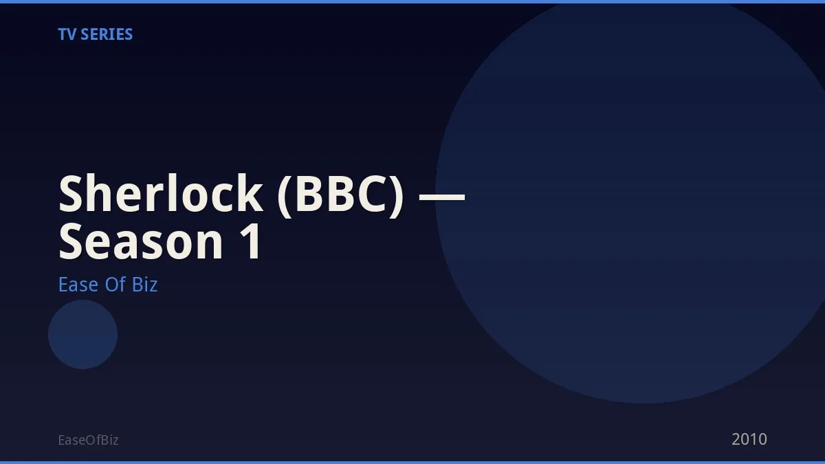 Sherlock (BBC) — Season 1