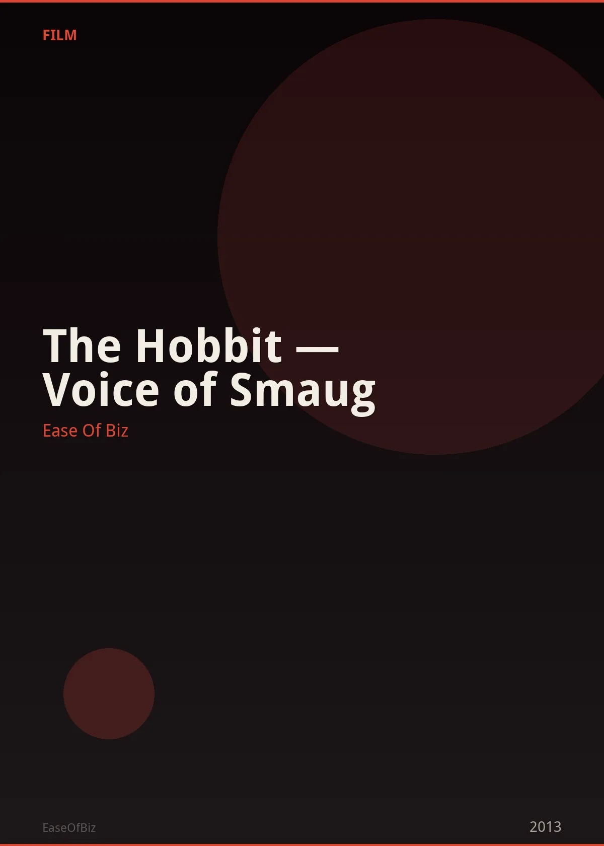 The Hobbit — Voice of Smaug