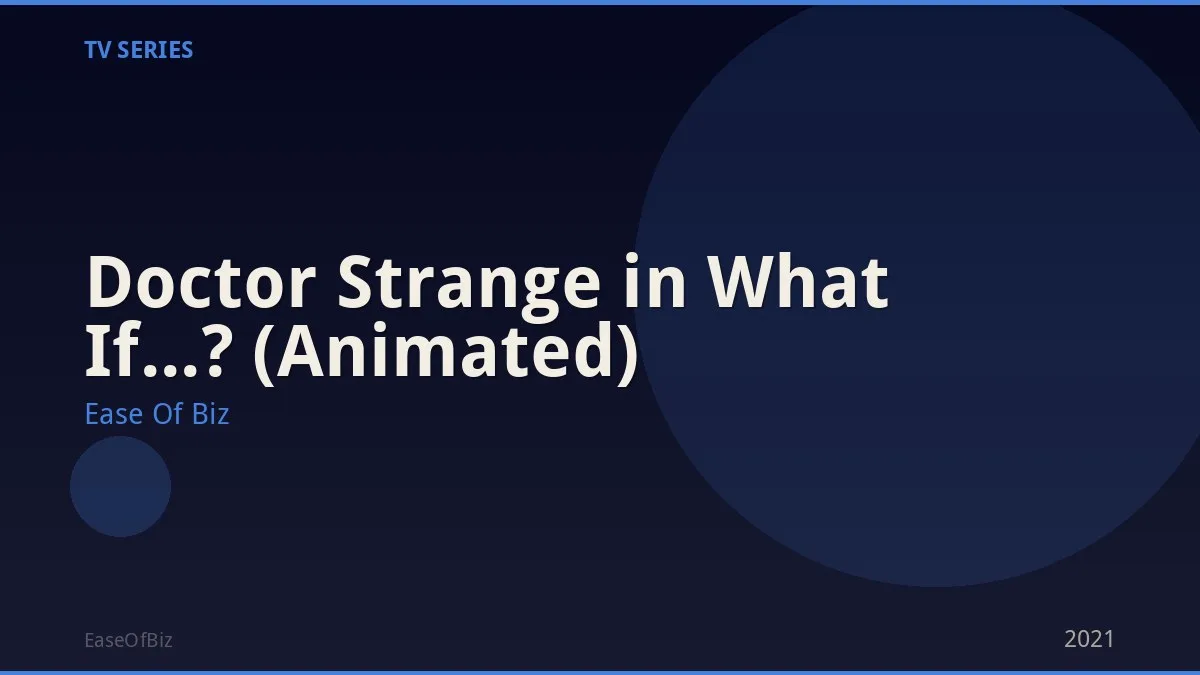 Doctor Strange in What If...? (Animated)