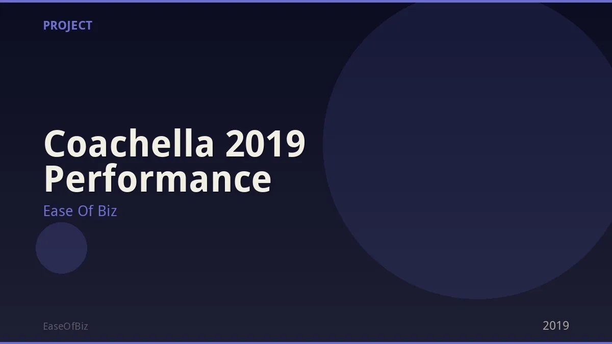 Coachella 2019 Performance