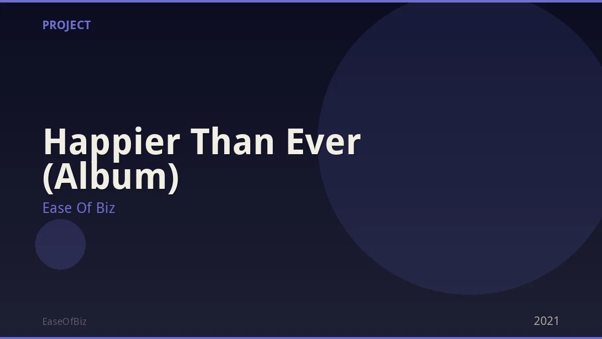 Happier Than Ever (Album)