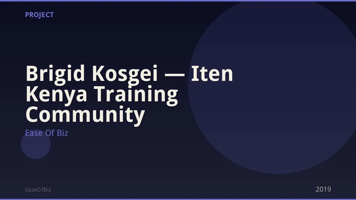 Brigid Kosgei — Iten Kenya Training Community