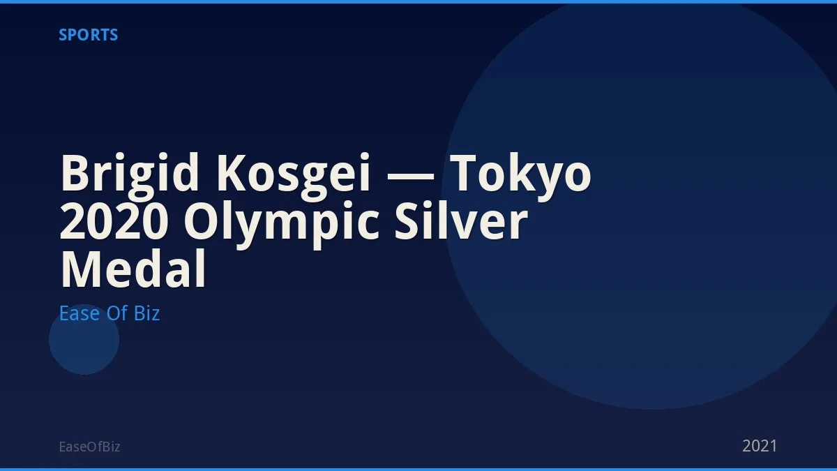 Brigid Kosgei — Tokyo 2020 Olympic Silver Medal