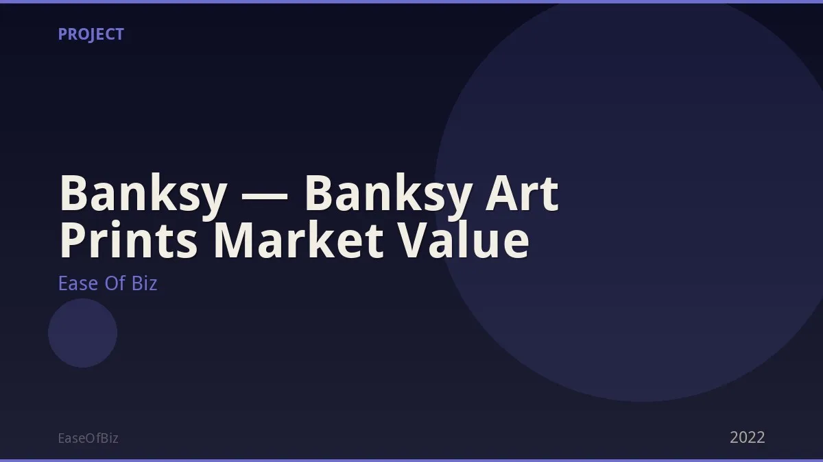 Banksy — Banksy Art Prints Market Value