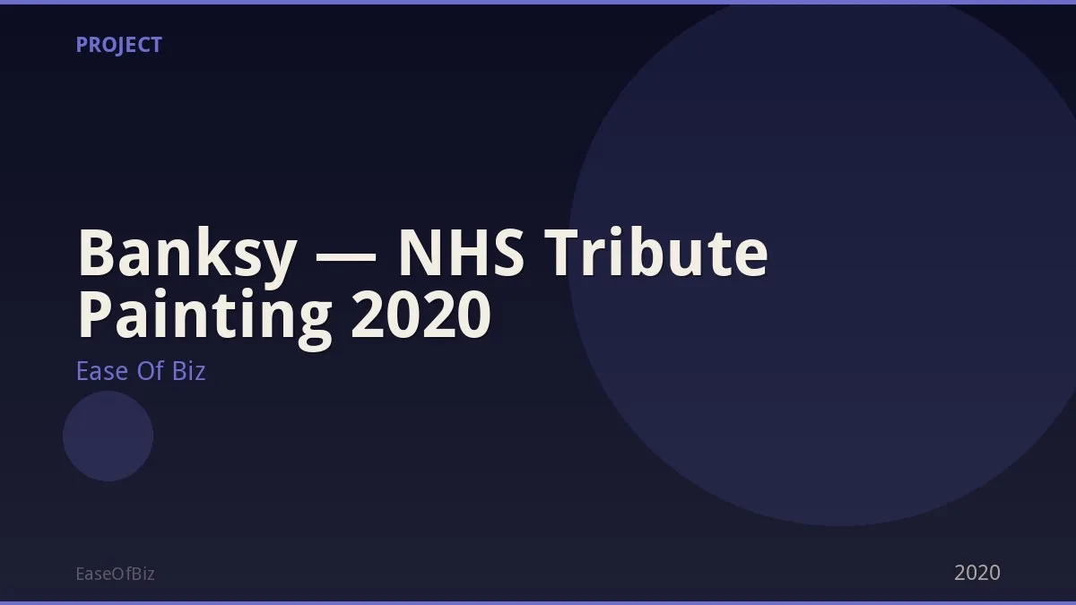 Banksy — NHS Tribute Painting 2020