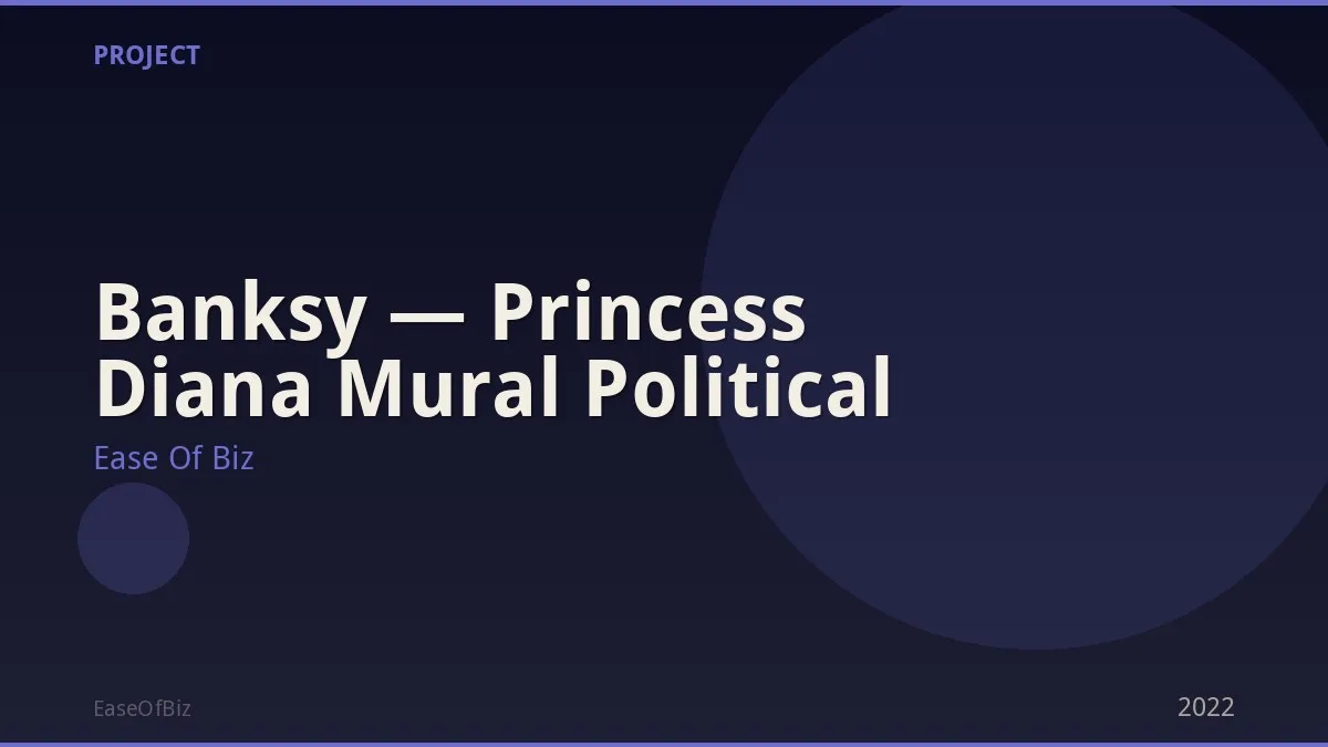 Banksy — Princess Diana Mural Political