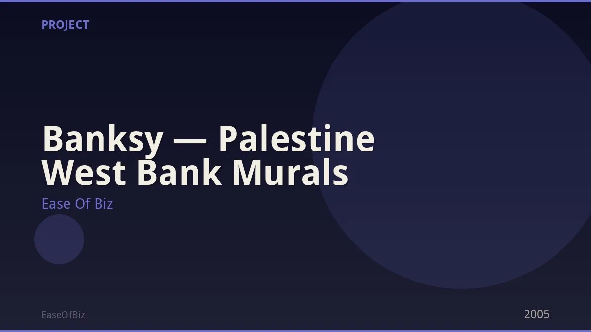 Banksy — Palestine West Bank Murals