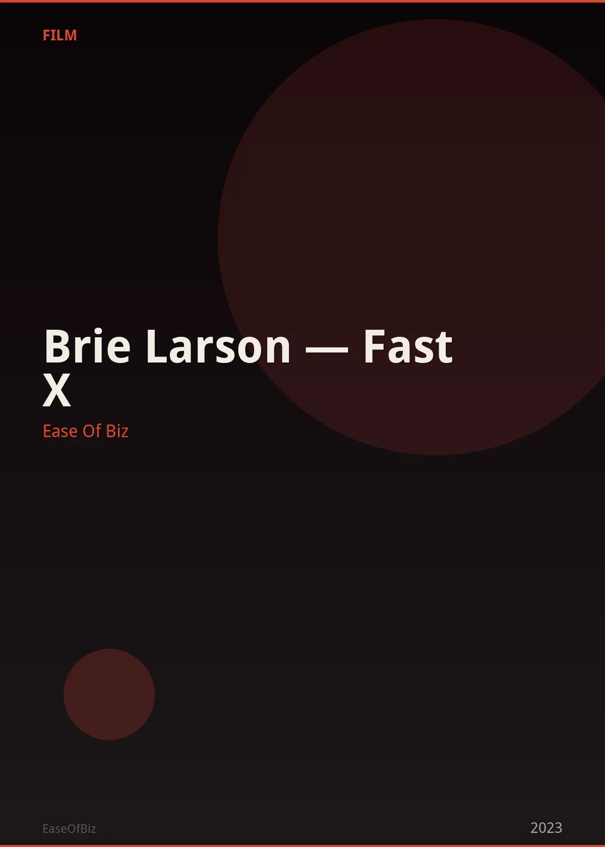 Brie Larson — Fast X