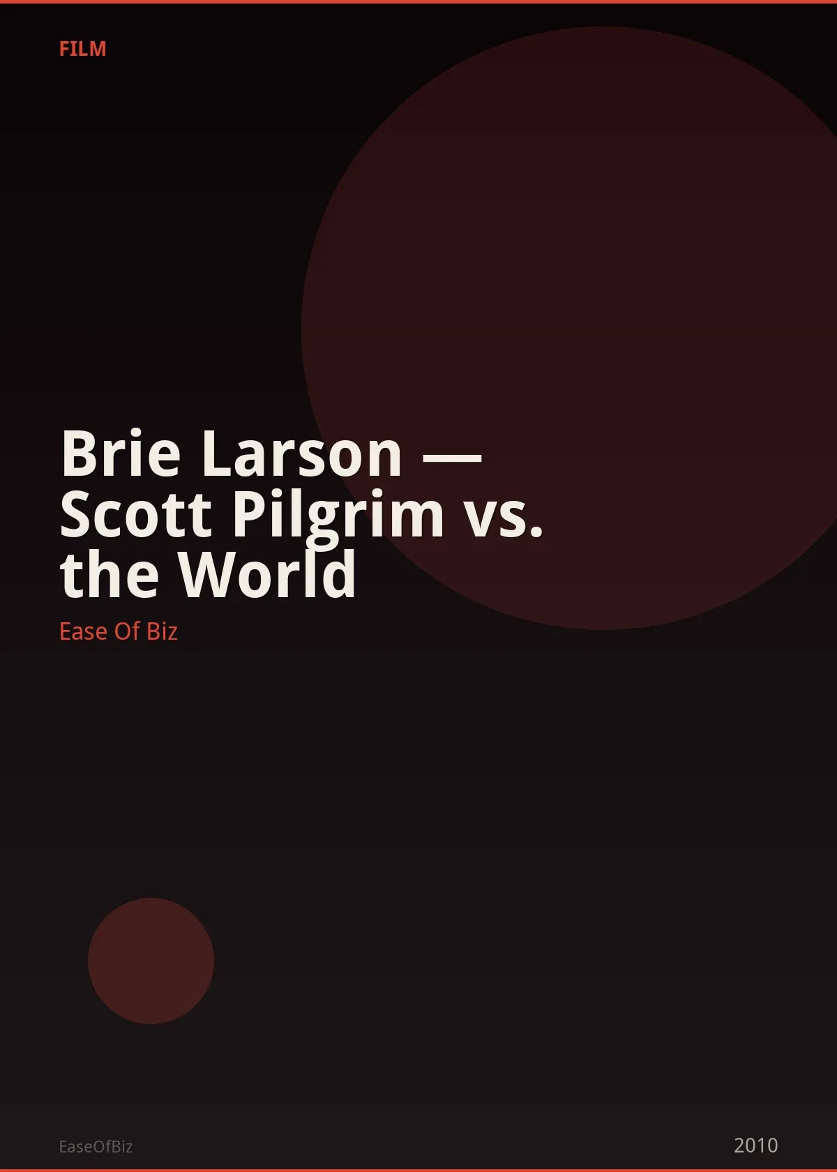 Brie Larson — Scott Pilgrim vs. the World