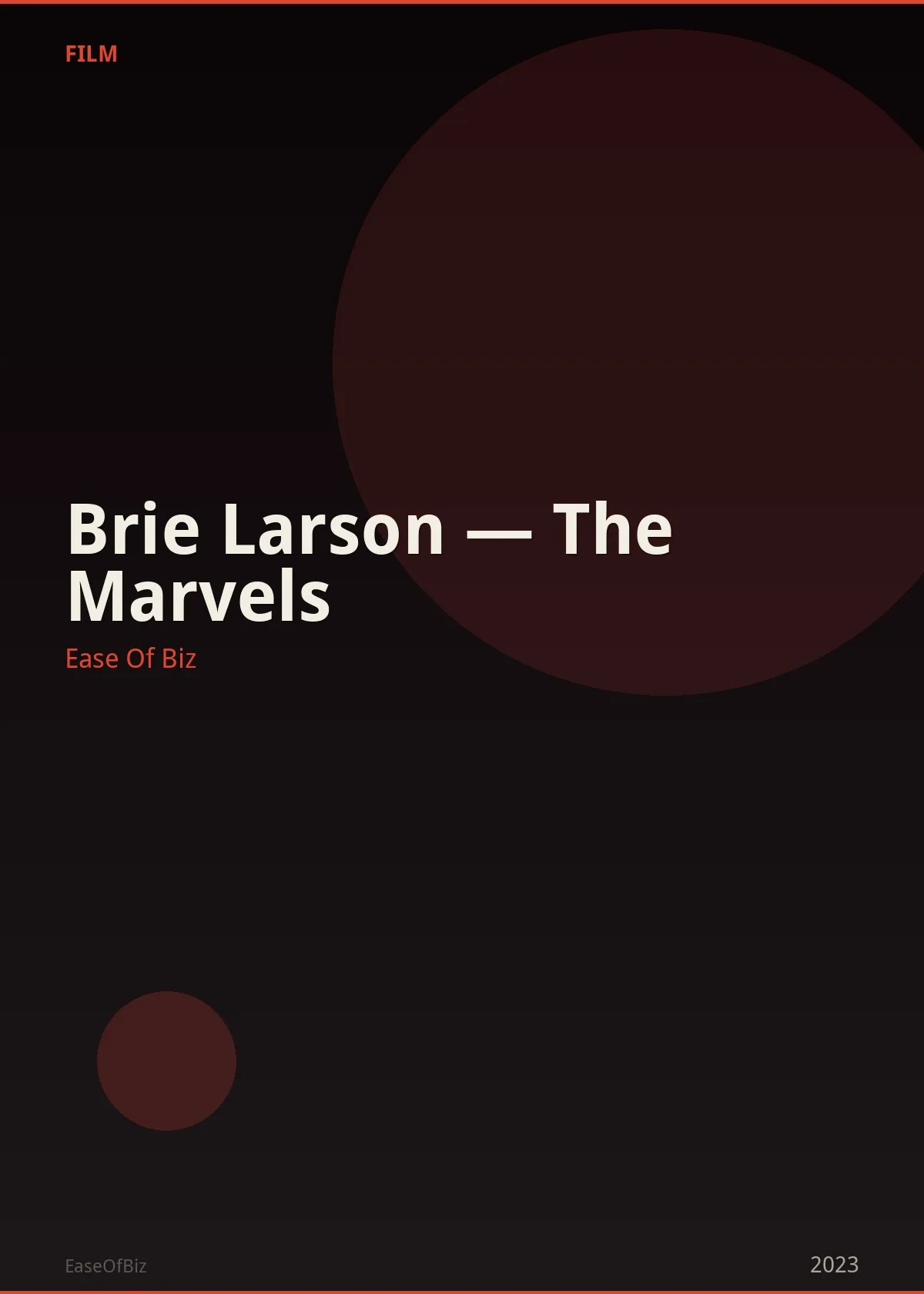 Brie Larson — The Marvels