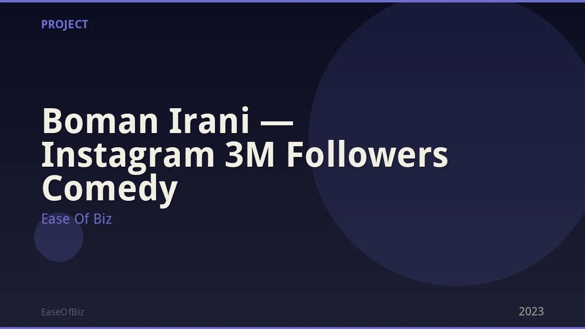 Boman Irani — Instagram 3M Followers Comedy