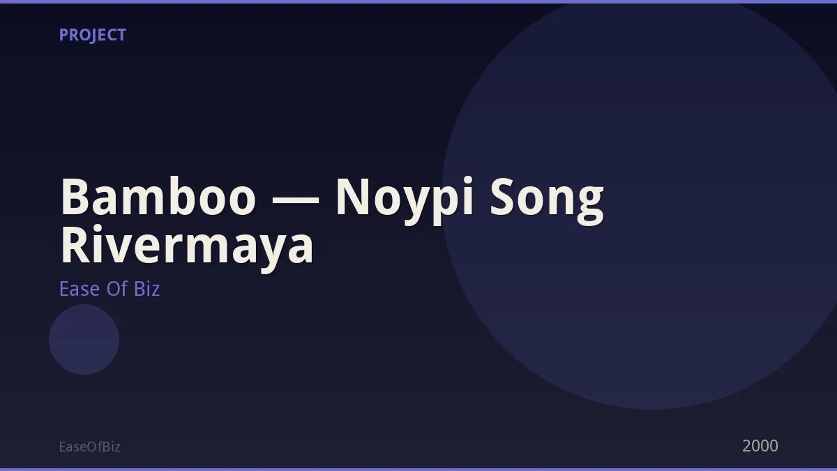 Bamboo — Noypi Song Rivermaya